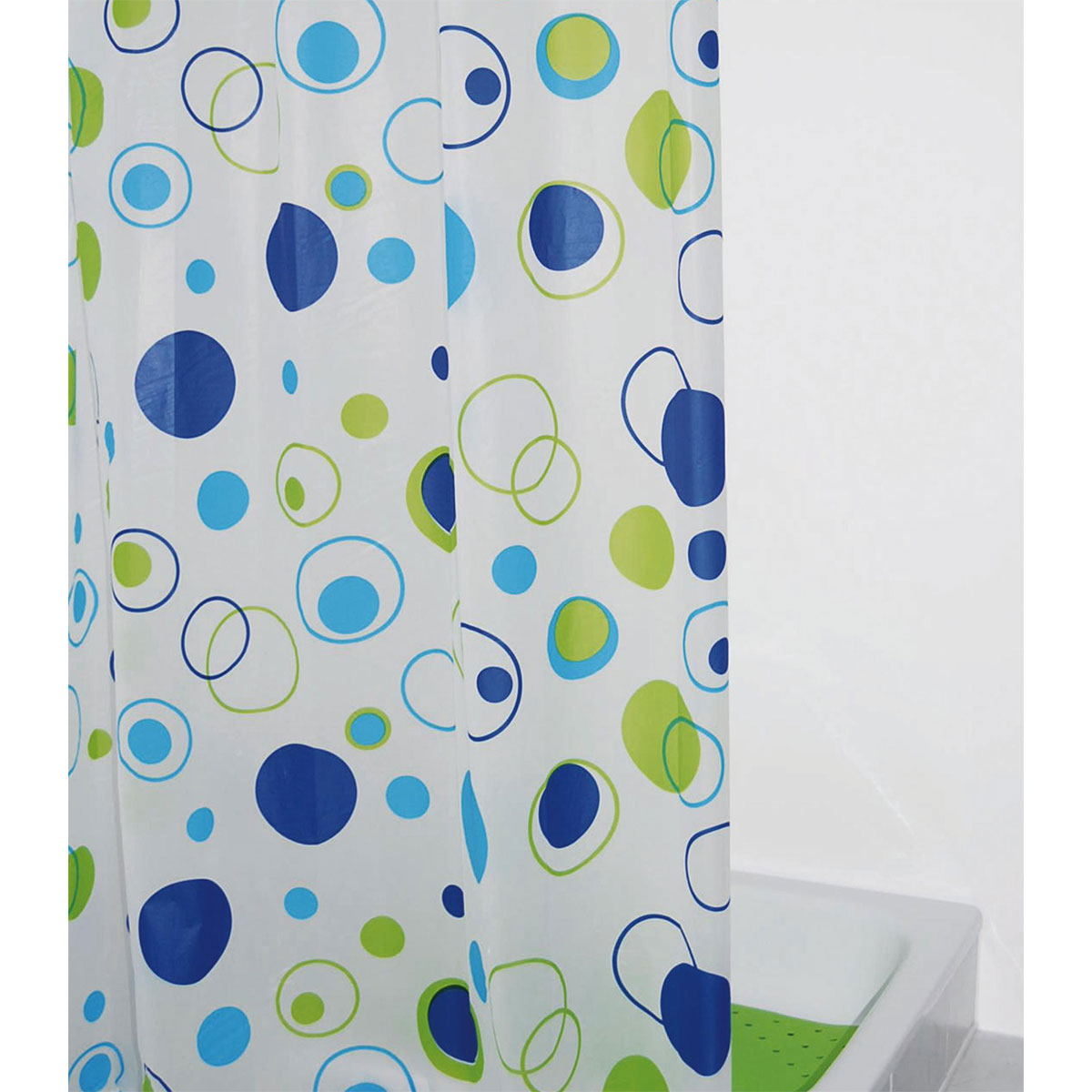 Ridder  Duschvorhang Kreise Folie 180 x 200 cm Bild 2
