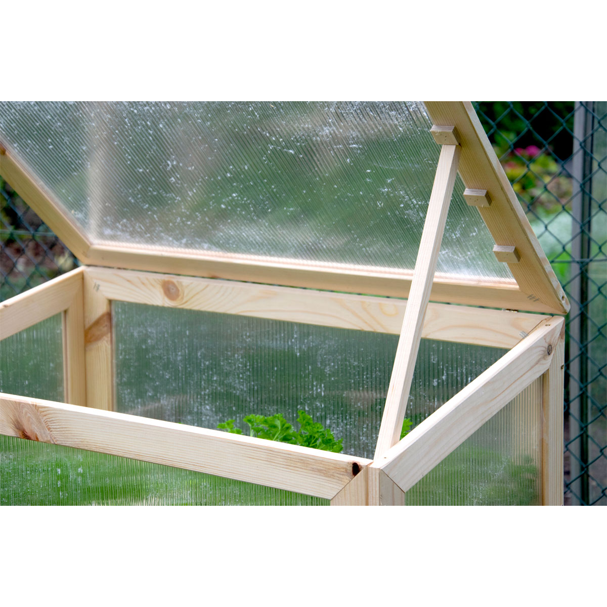 dobar Hochbeet beige 116 x 110 x 40 cm Bild 4