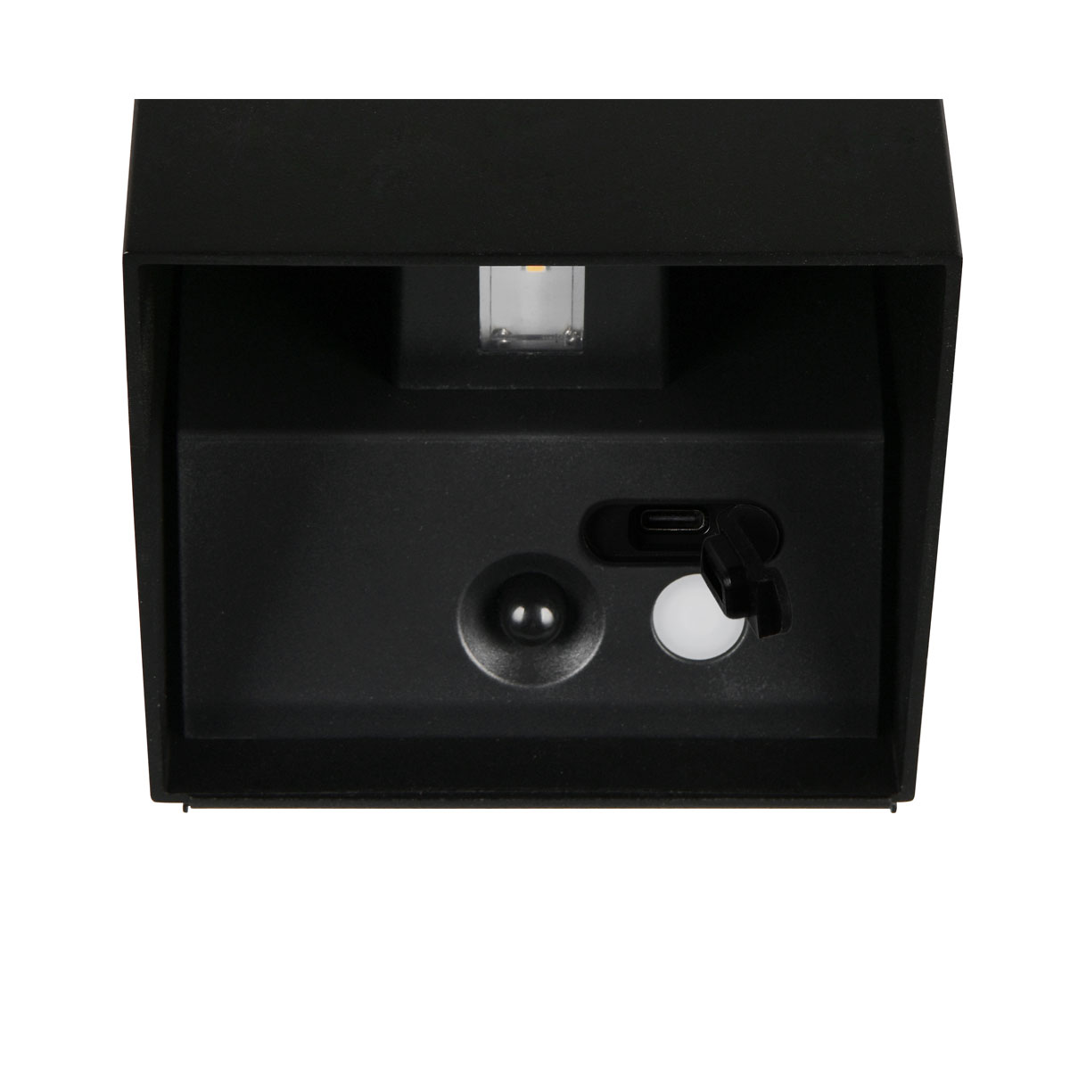 Reality LED Wandleuchte GENIE schwarz eckig Bild 10