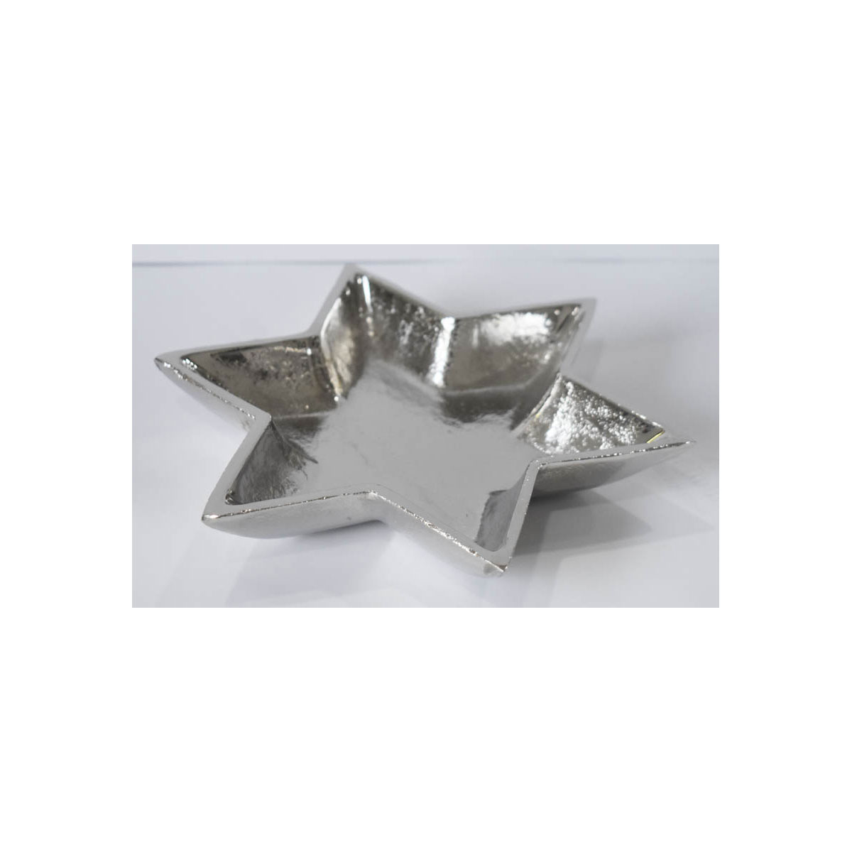 Stern-Schälchen Aluminium 22 cm