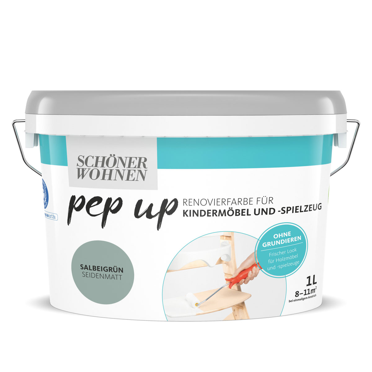 Schöner Wohnen Farbe  Kindermöbellack salbeigrün 1 Liter Bild 1
