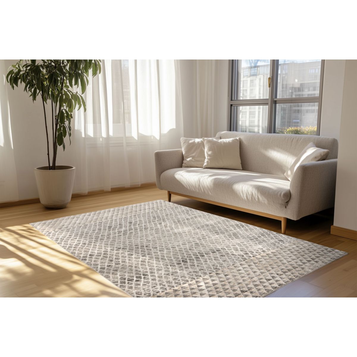 Amora 261 Grau 80cm x 150cm Bild 5