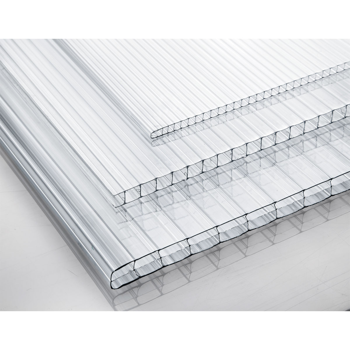 Polycarbonat-Hohlkammerplatte transparent 250 x 98 cm Bild 6