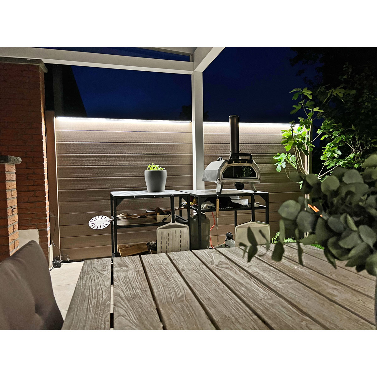 LyghtUp LED-Leuchtleiste für WPC- und Alu-Zäune 173,3 cm anthrazit Bild 5