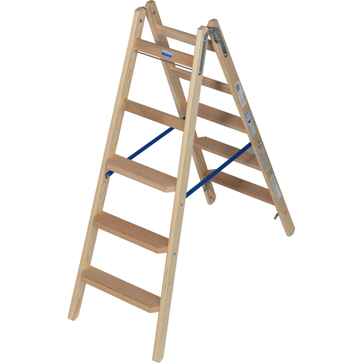 Krause STABILO HOLZ STUFEN/SPROSSEN DOPPELLEITER 2 x 5 Bild 10