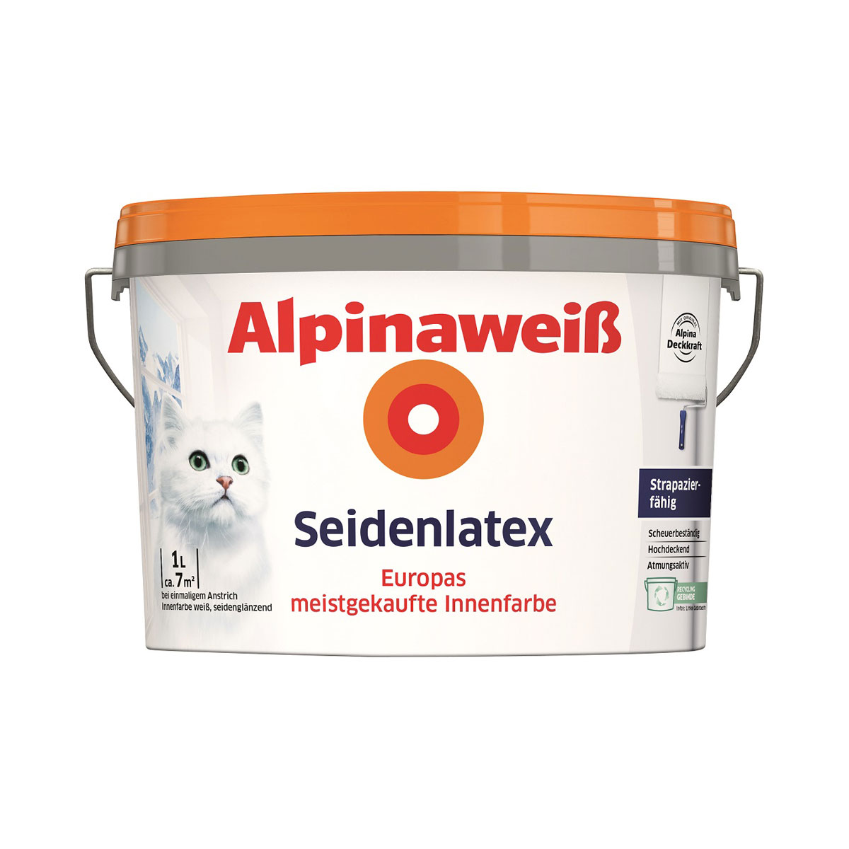 Alpina weiß Seidenlatex 1 L