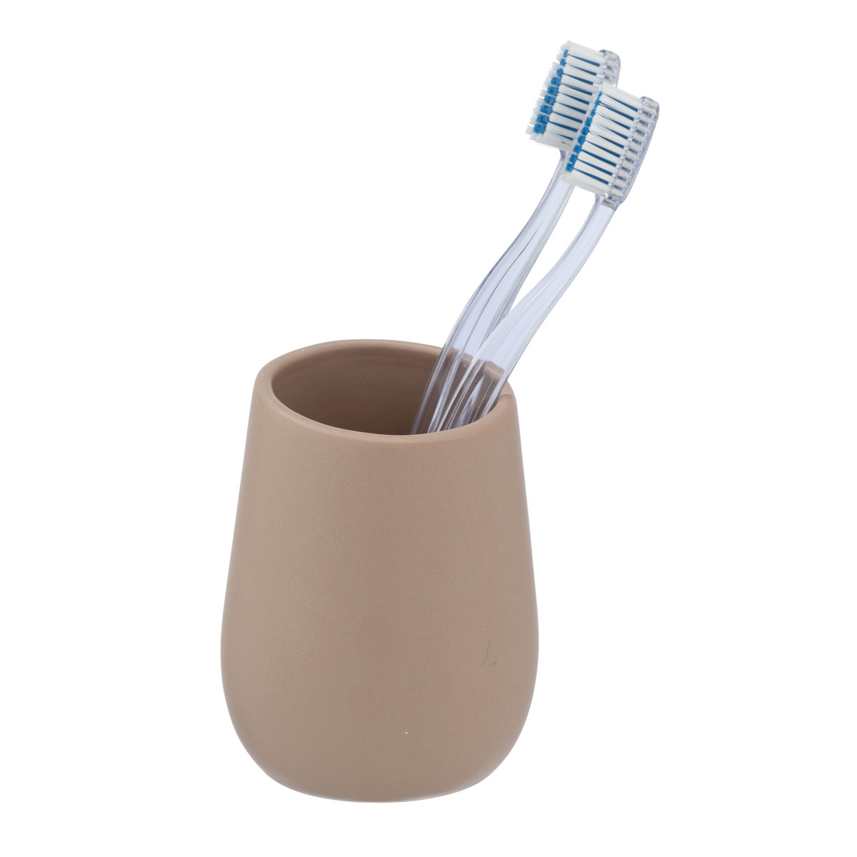 Wenko Zahnputzbecher Badi sand Bild 1