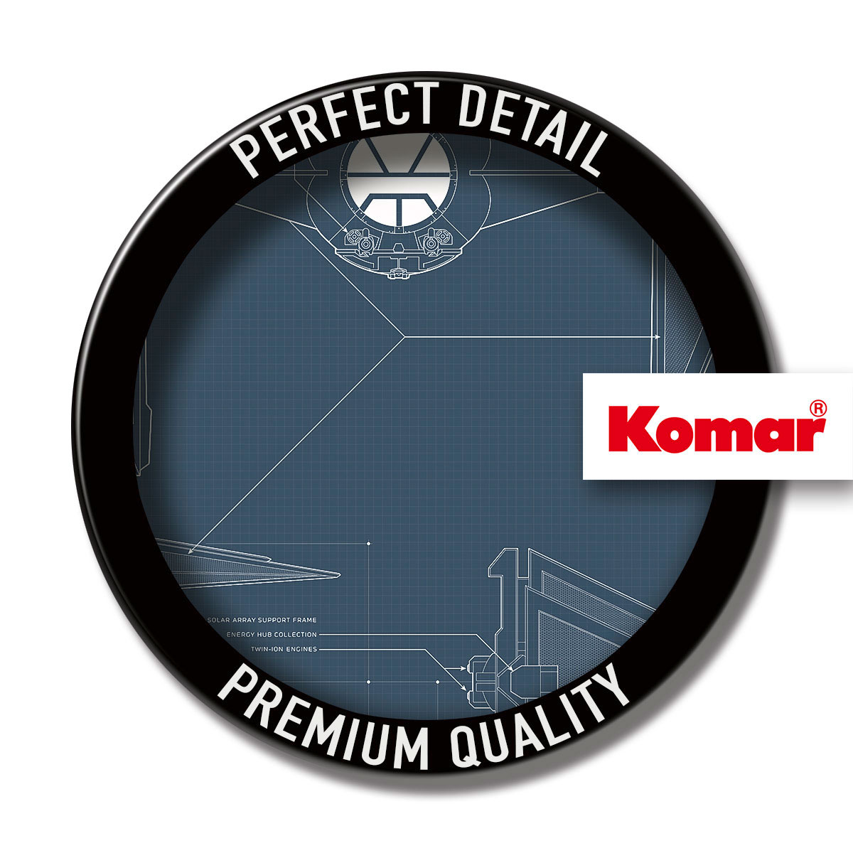 Komar  Wandbild Star Wars Blueprint Sith TIE-Fighter 30x40 cm Bild 6