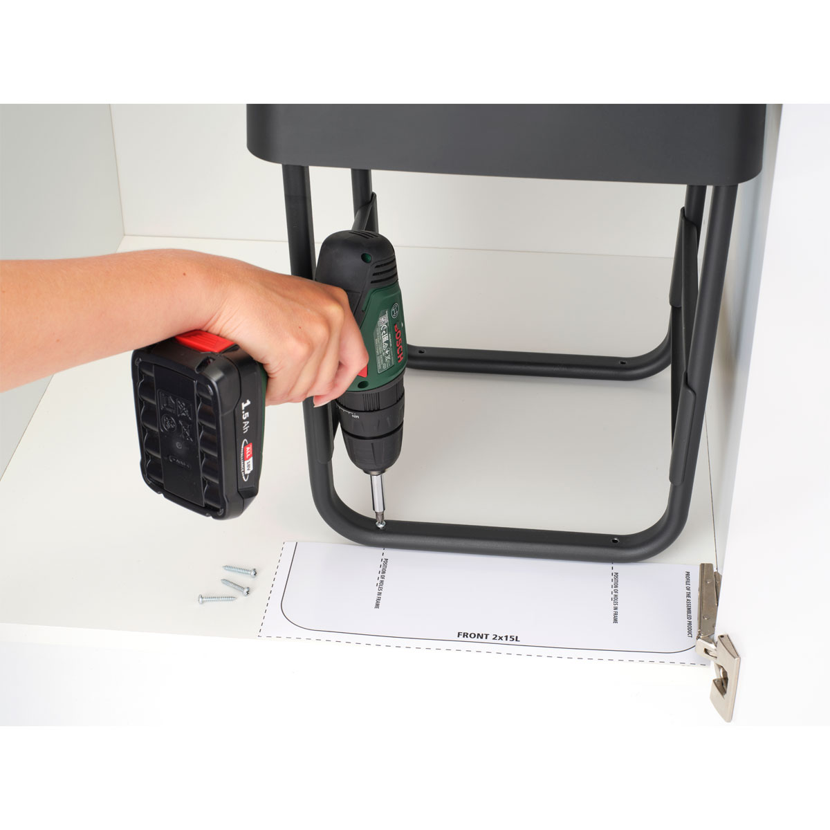 Einbaumülleimer Sort & Go 2 x 15L Bild 7