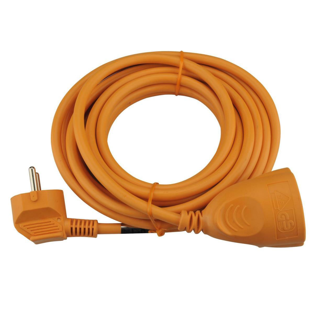 Schutzkontakt-Verlängerung 5 m orange