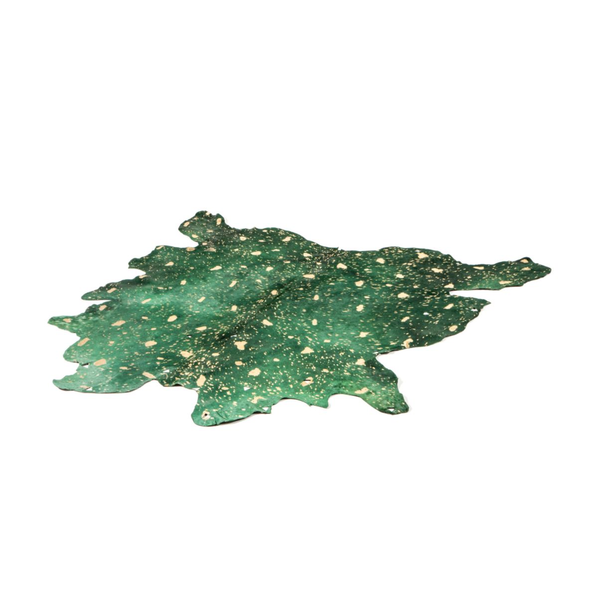 Rindlederteppich „Fly 110“ Flaschengrün/gold Bild 2