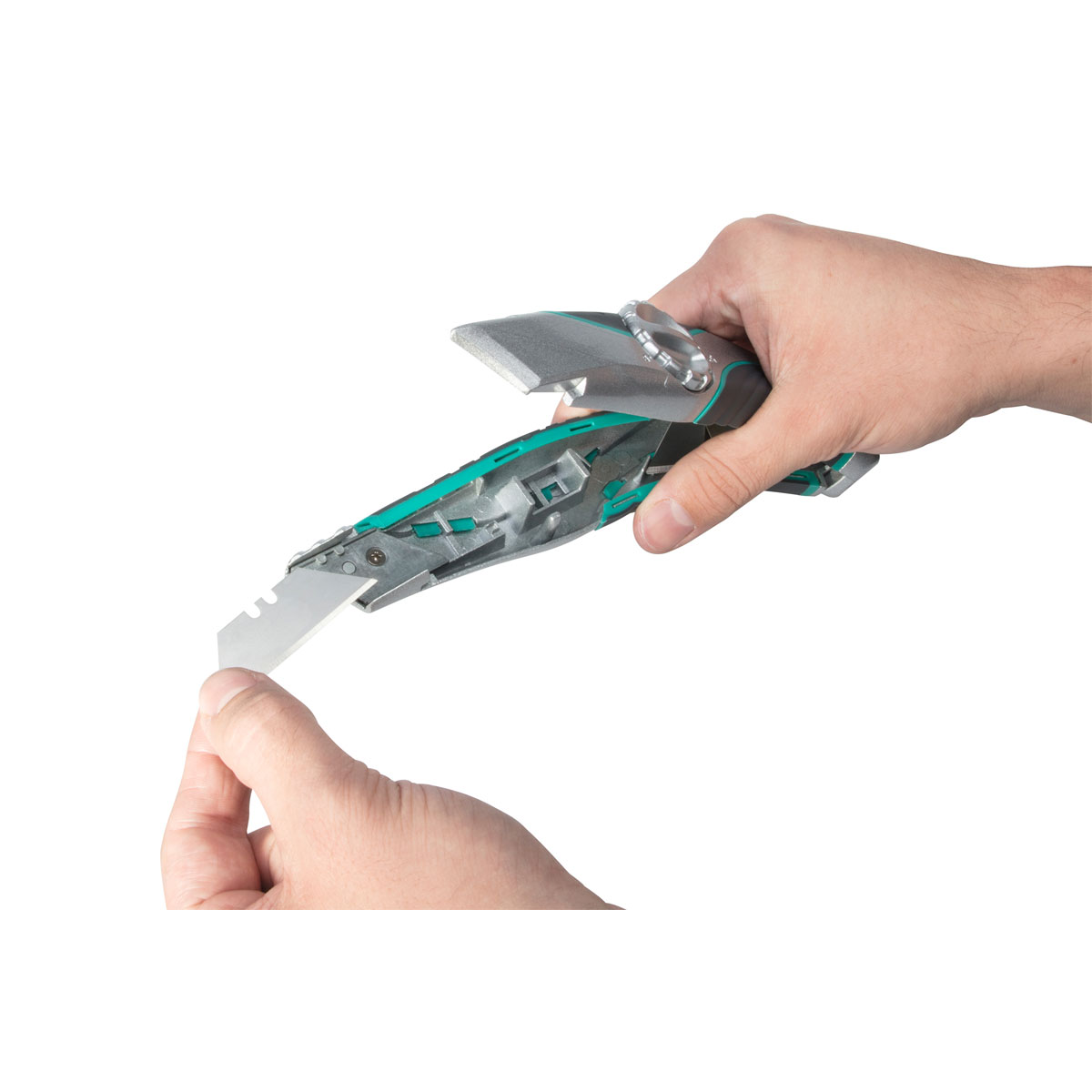 Wolfcraft  Profi-Trapezklingen-Messer mit Feststehklinge Bild 10