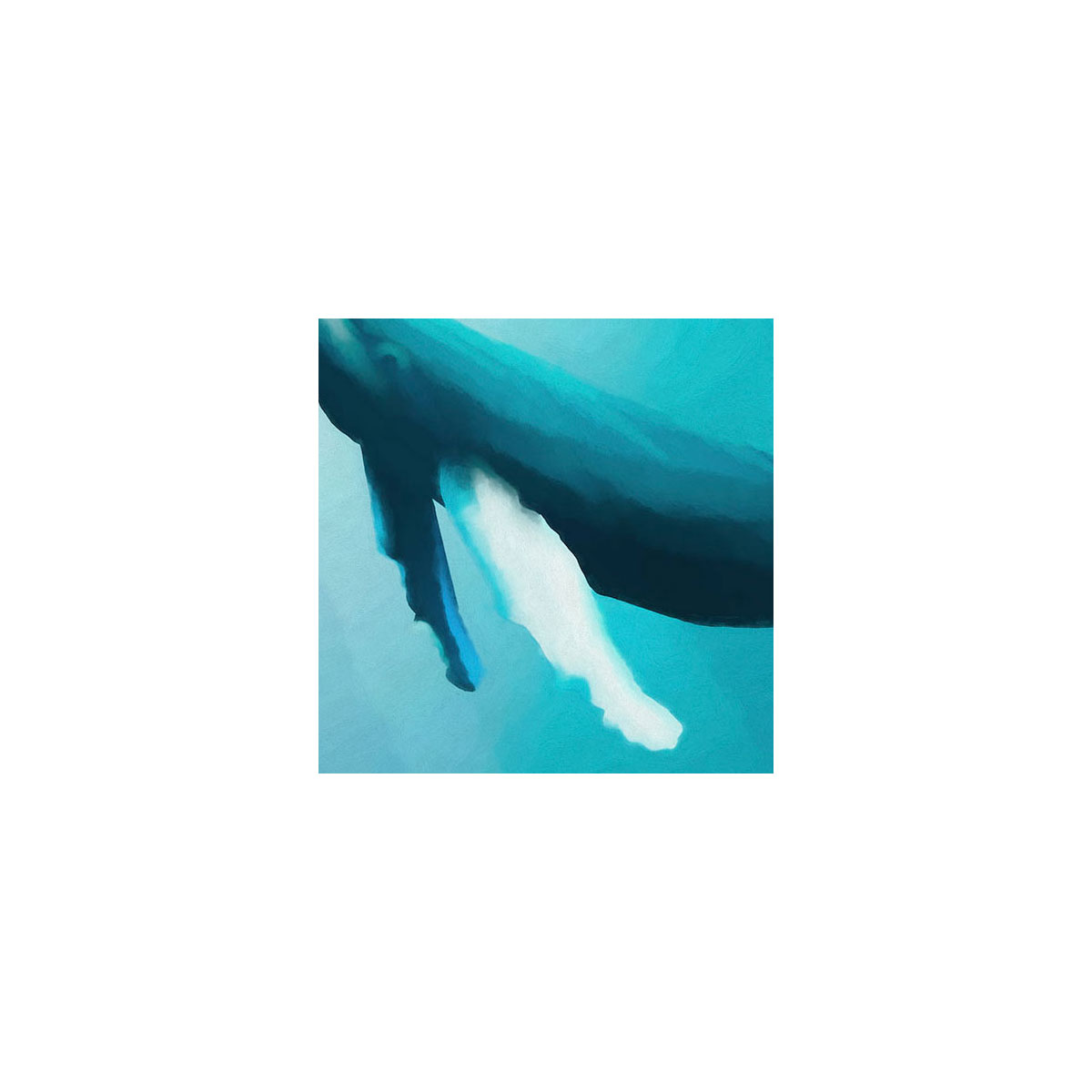 Komar  Vlies Fototapete Artsy Humpback Whale 200x280 cm Bild 6