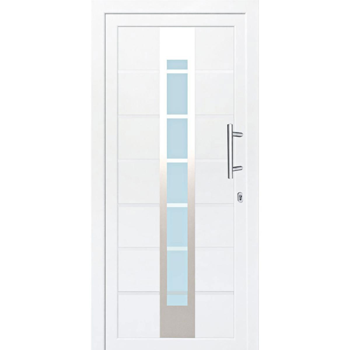 Haustür Kunststoff T84 weiß 100 x 210 cm Anschlag rechts Bild 1