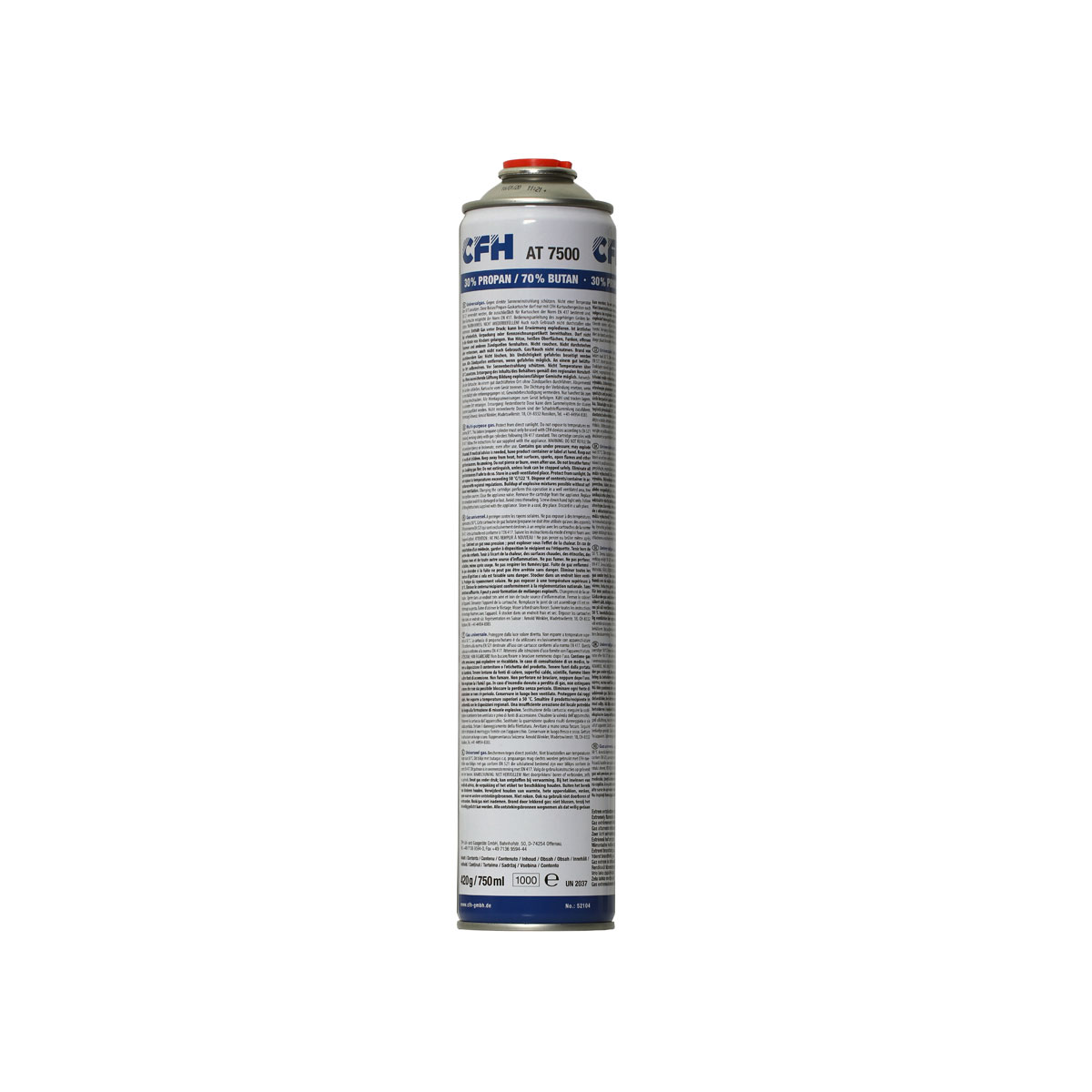 Germany product data sample: CFH Universaldruckgasdose AT 7500 750ml