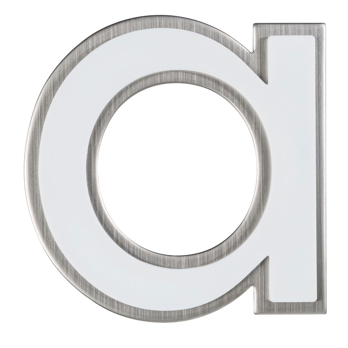 Alpertec Hausnummer a nachtleuchtend Edelstahl satiniert Bild 1