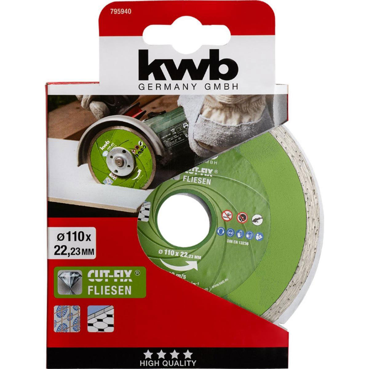 kwb  Trennscheiben Diamant Fliesen Cut Fix Bild 2