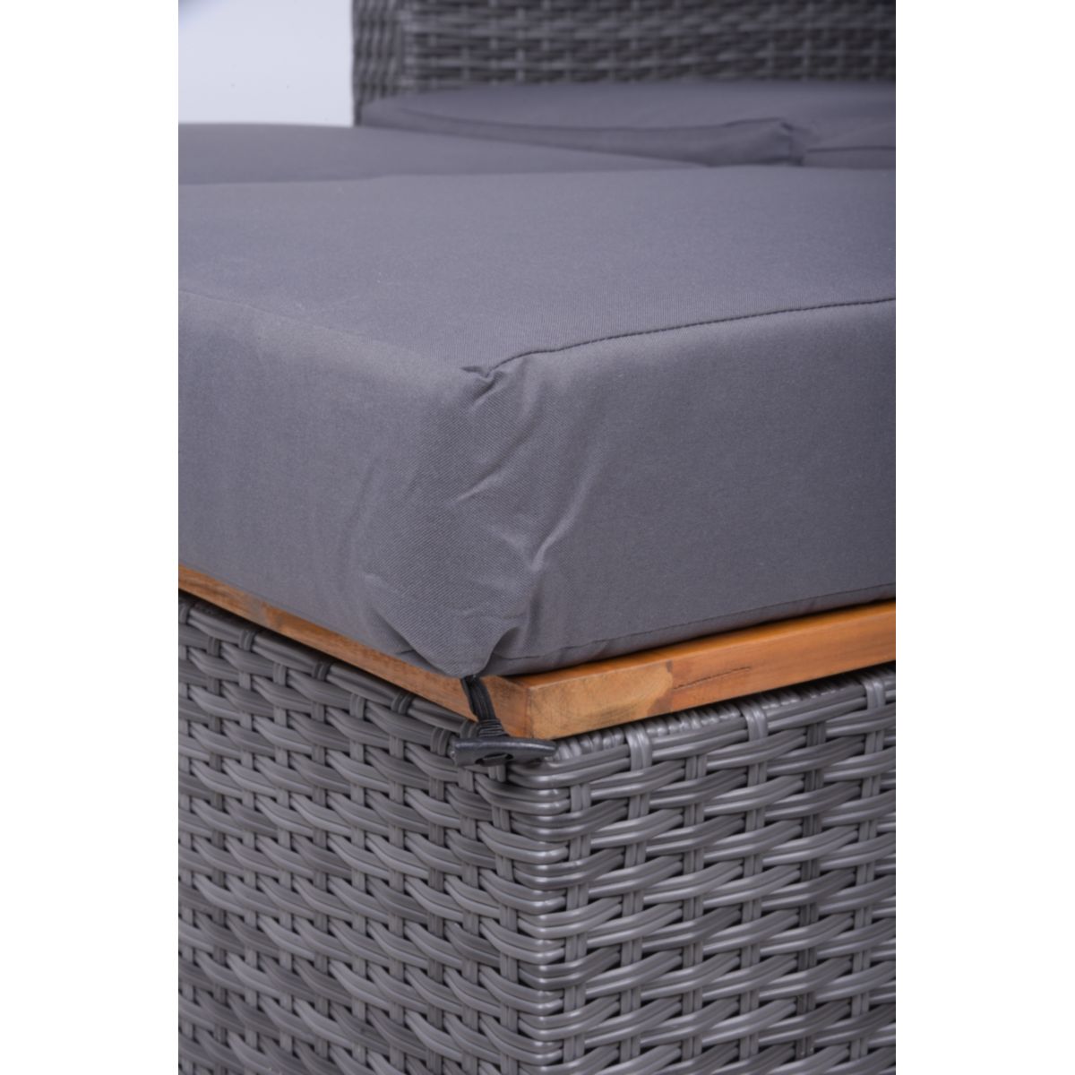 Garden Pleasure Funktionssofa BARI Stahl, Kunststoffgeflecht, Akazie Bild 11