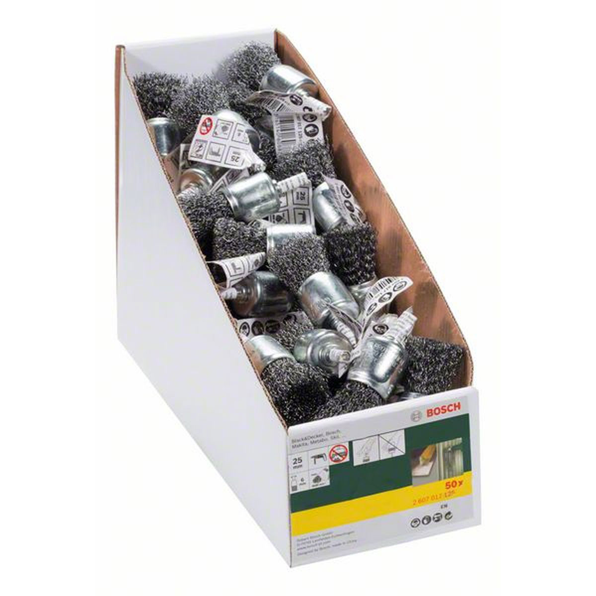 Bosch Professional  Pinselbürsten-Set Durchmesser 25 x 6 mm 50 Stück Bild 1