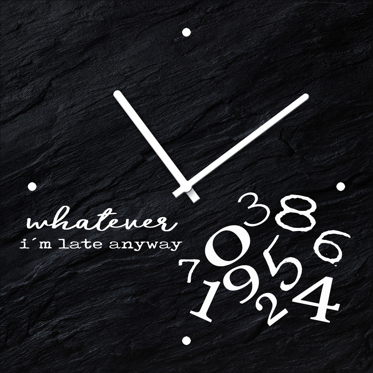 Time-Art Whatever 20 x 20 cm Glasuhr