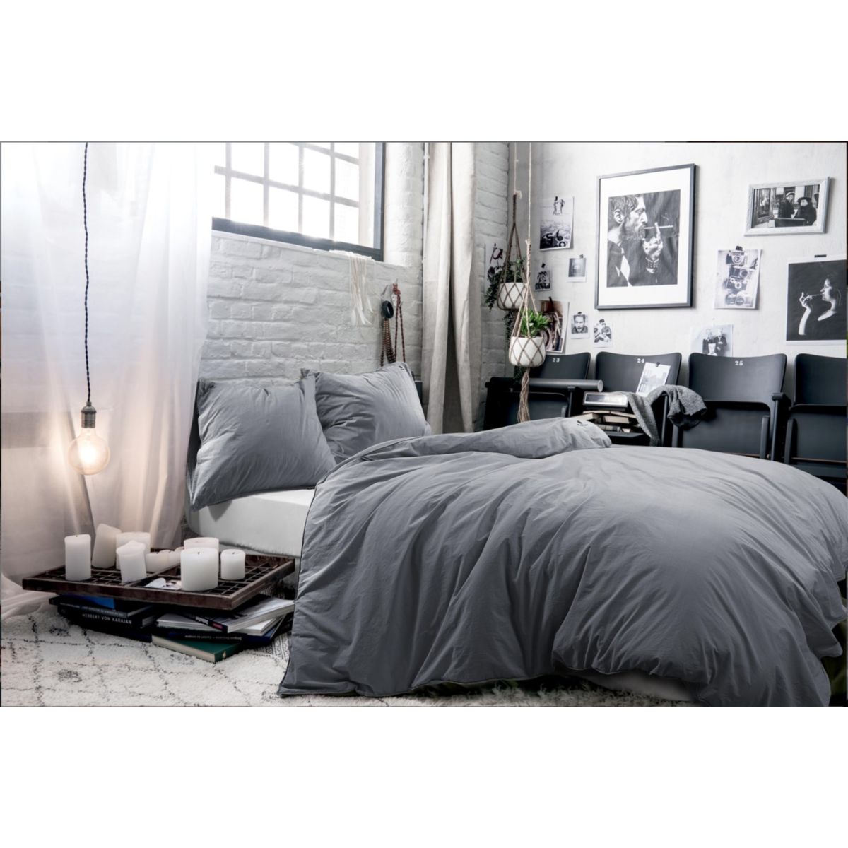 Bettwäsche BLCKOUT Texas 125-DE Blau / Grau 135cm x 200cm / 80cm x 80cm Bild 2