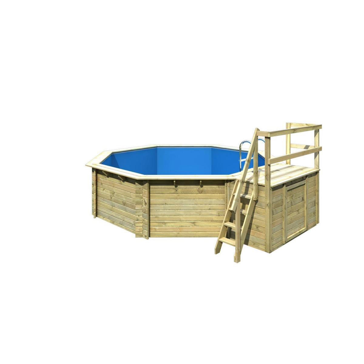 Karibu Pool 2 Variante B inkl Sonnenterrasse Bild 2