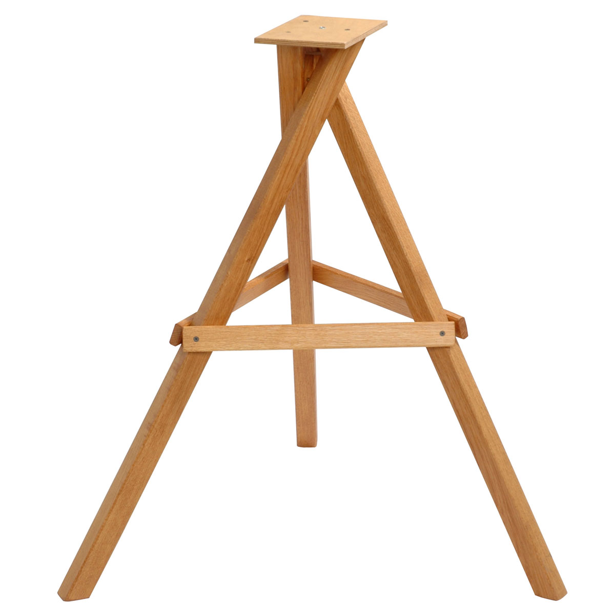 dobar Dreibein-Ständer für Vogelfutterhäuser 66,5 x 66,5 x 84 cm Eiche Braun