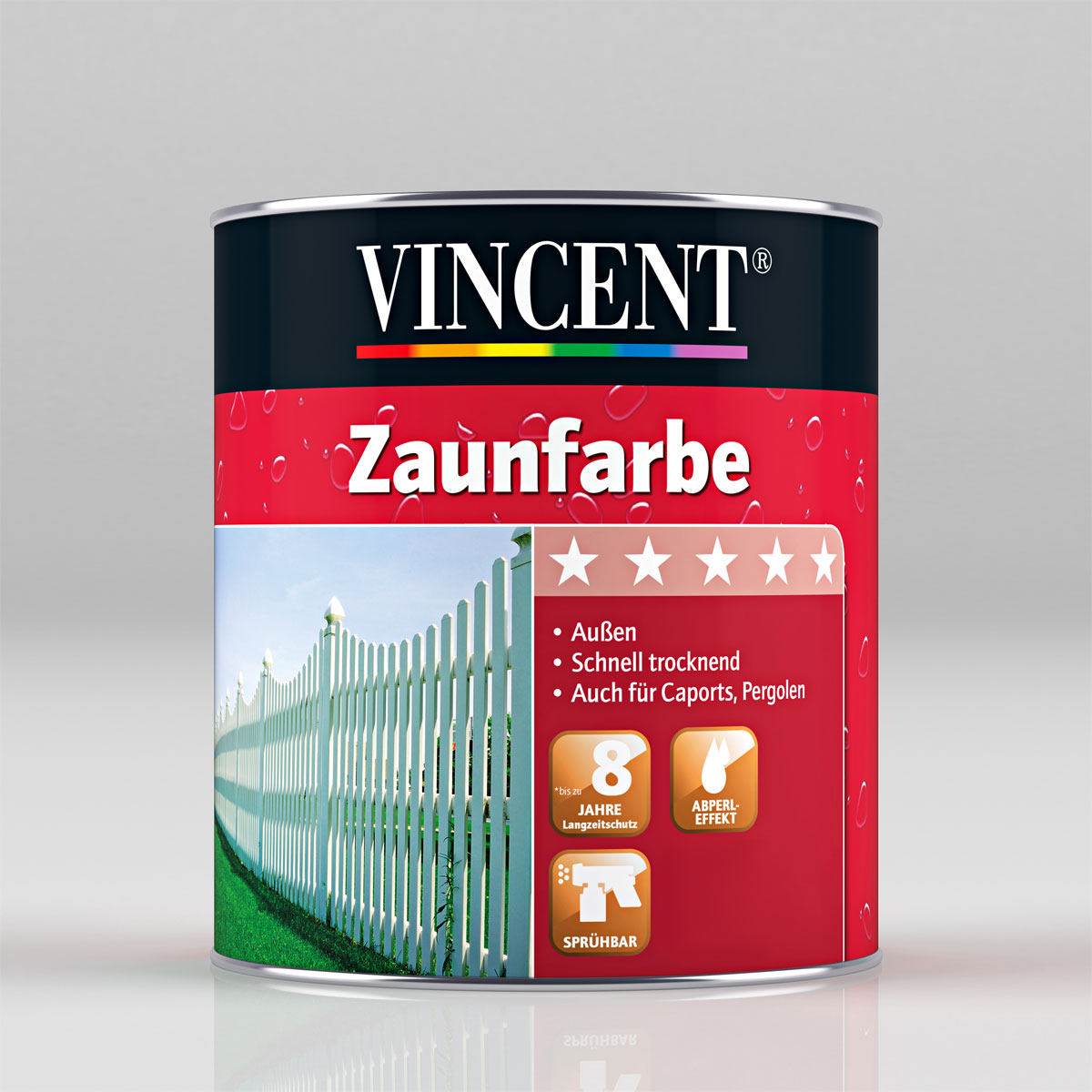 Vincent Zaunfarbe grau 2 l