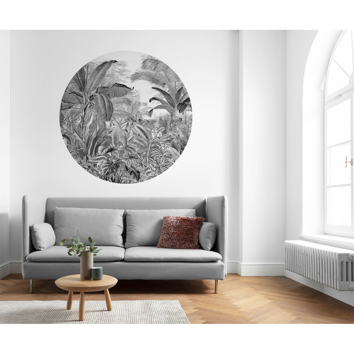 Komar  Selbstklebende Vlies Fototapete rund Wild Woods Durchmesser 125 cm