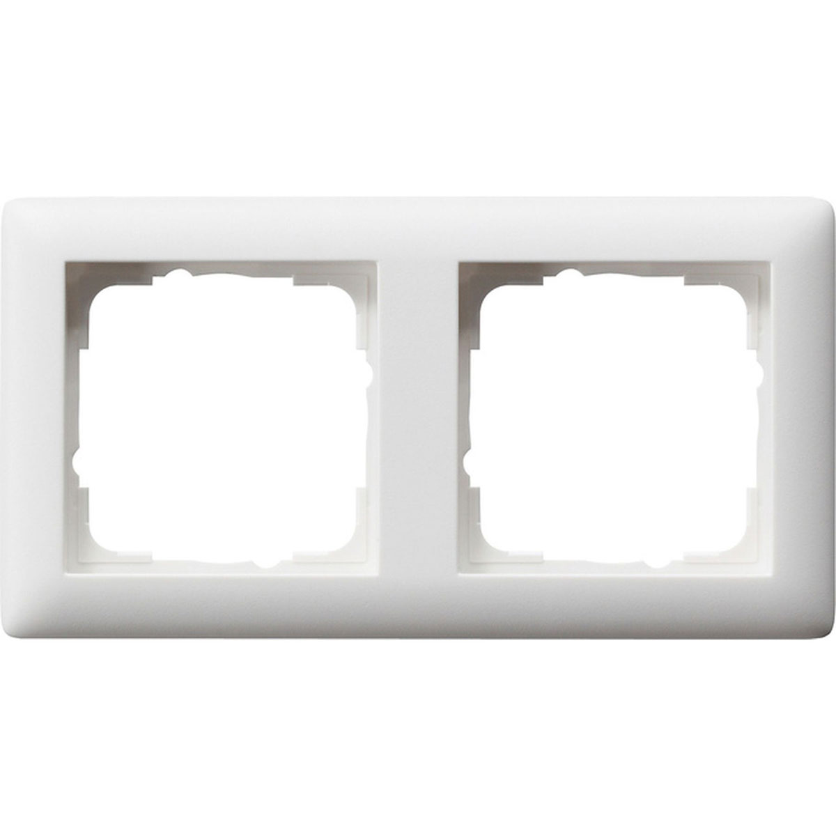 Gira Abdeckrahmen System 55 2-fach Reinweiß seidenmatt