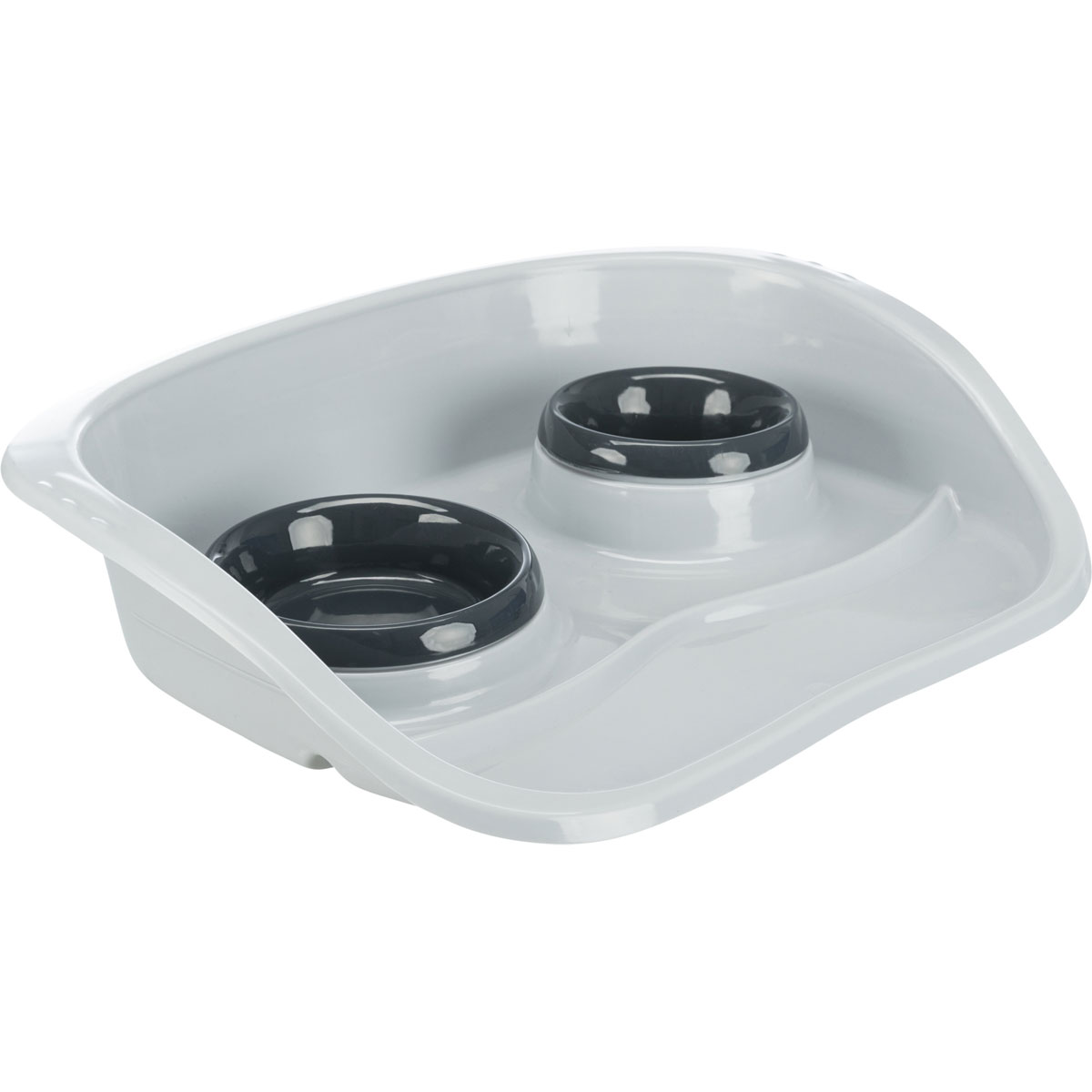 Trixie Napf-Set Kunststoff weiß 46 x 11 x 30 cm