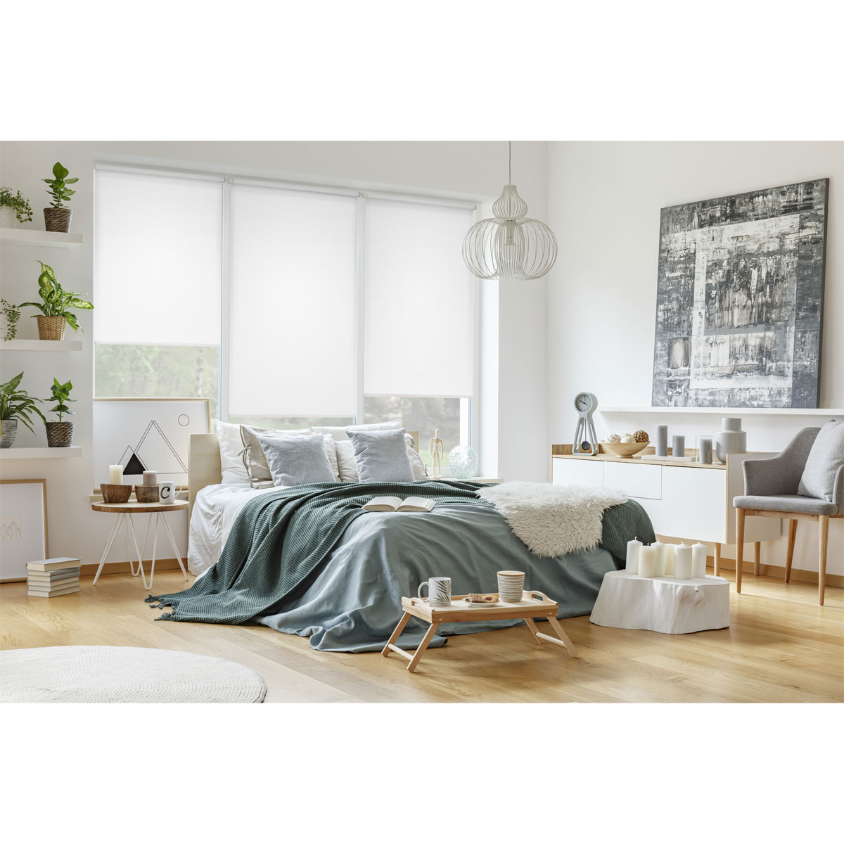 Gardinia EasyFix Rollo 100 x 150 cm reinweiß Bild 8