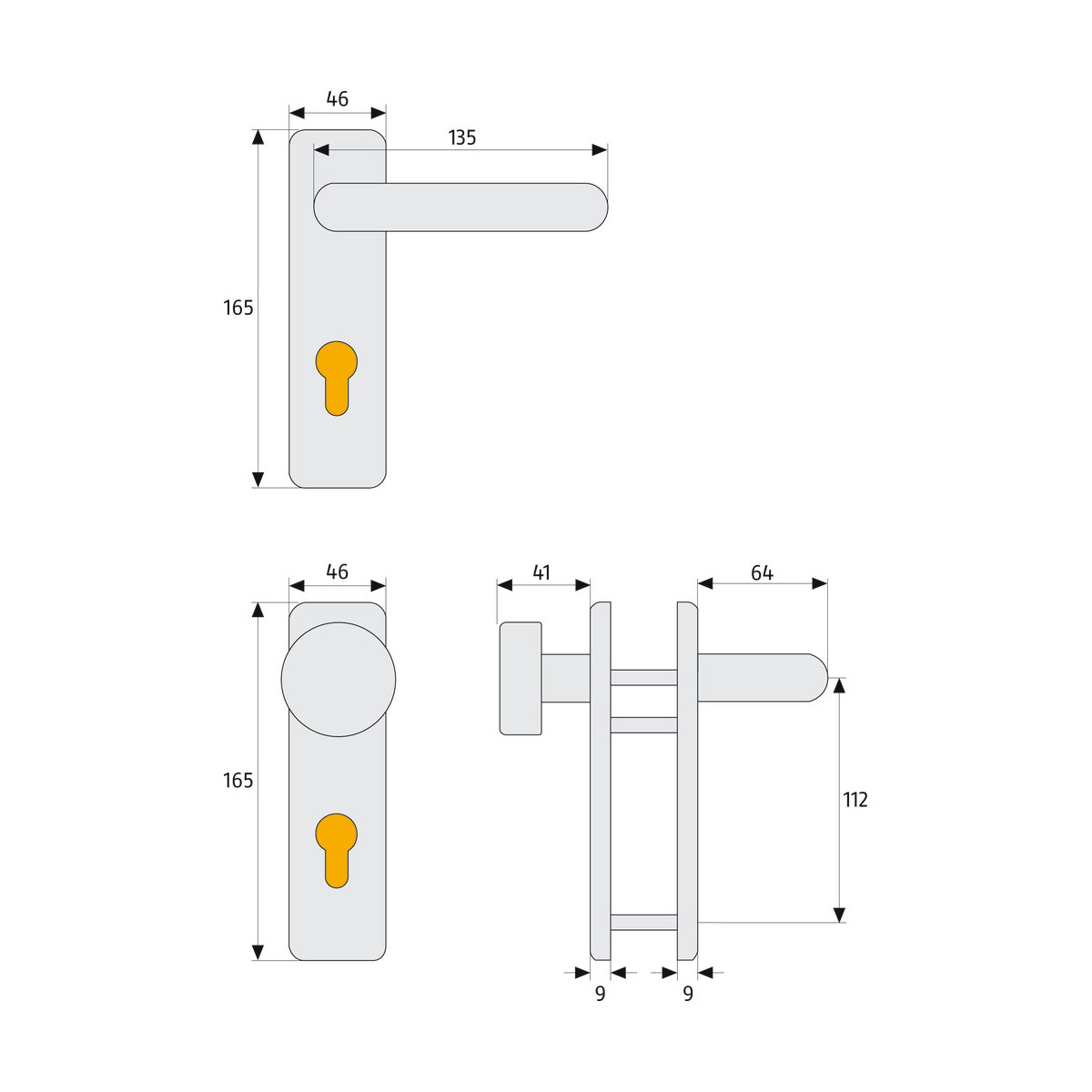 Abus Feuerschutzgarnitur KFG SB beidseitig Bild 3
