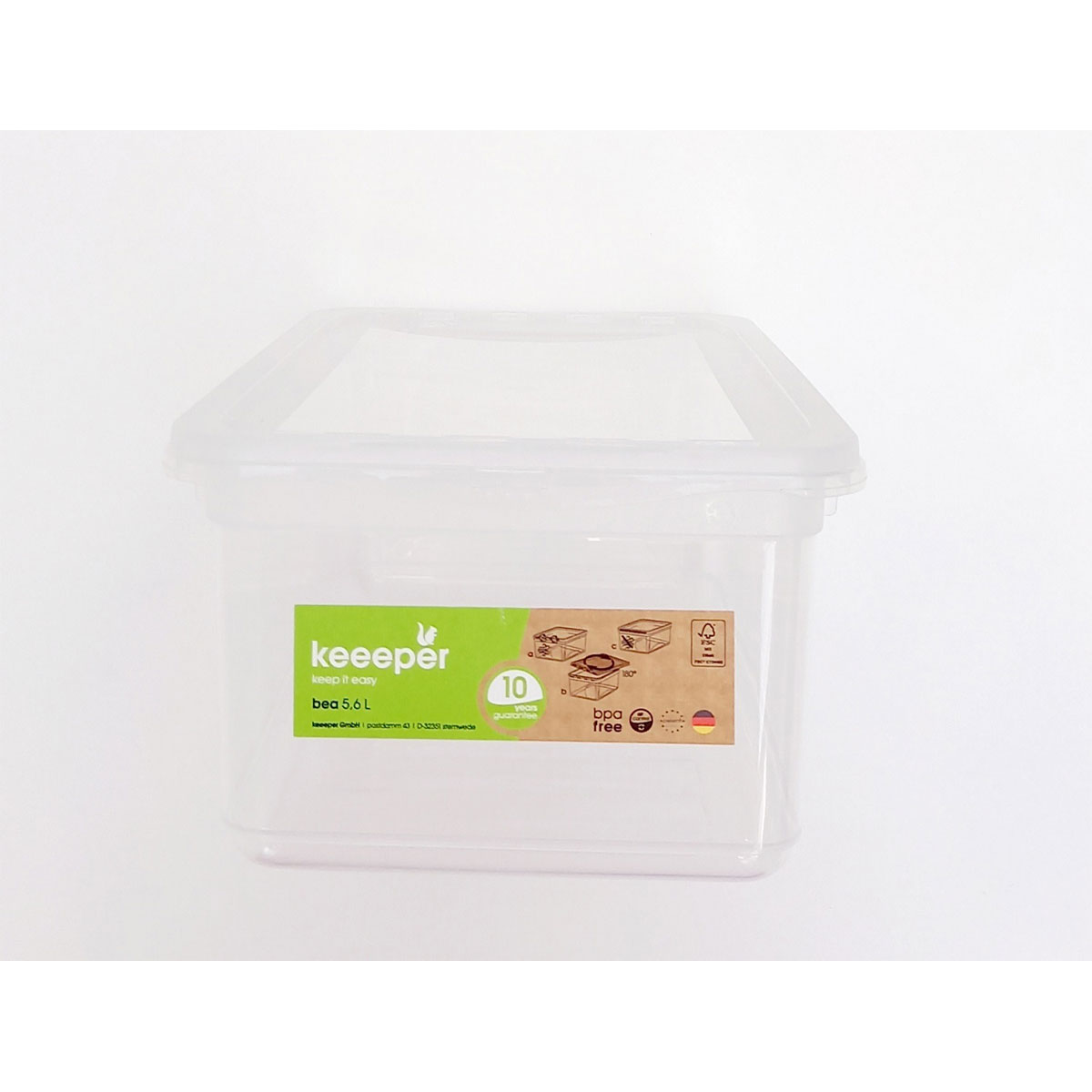 keeeper Aufbewahrungsbox Bea 33 x 12 x 19,5 cm 5,6 L Bild 1
