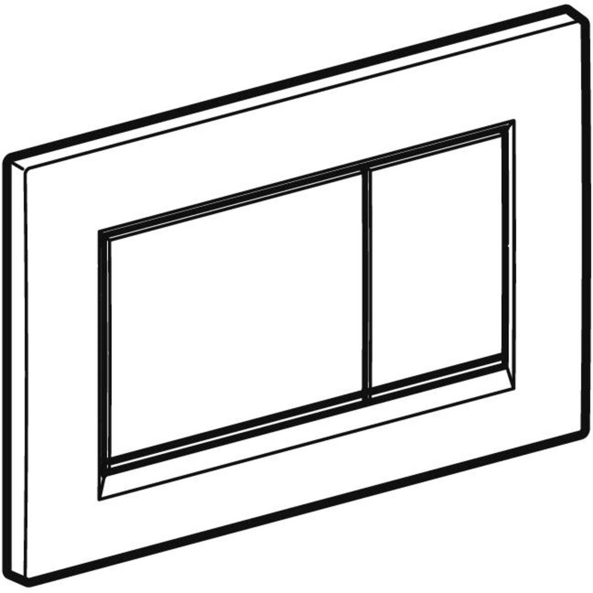 Geberit Betätigungsplatte Sigma 30 glanzchrom/weiß Bild 3