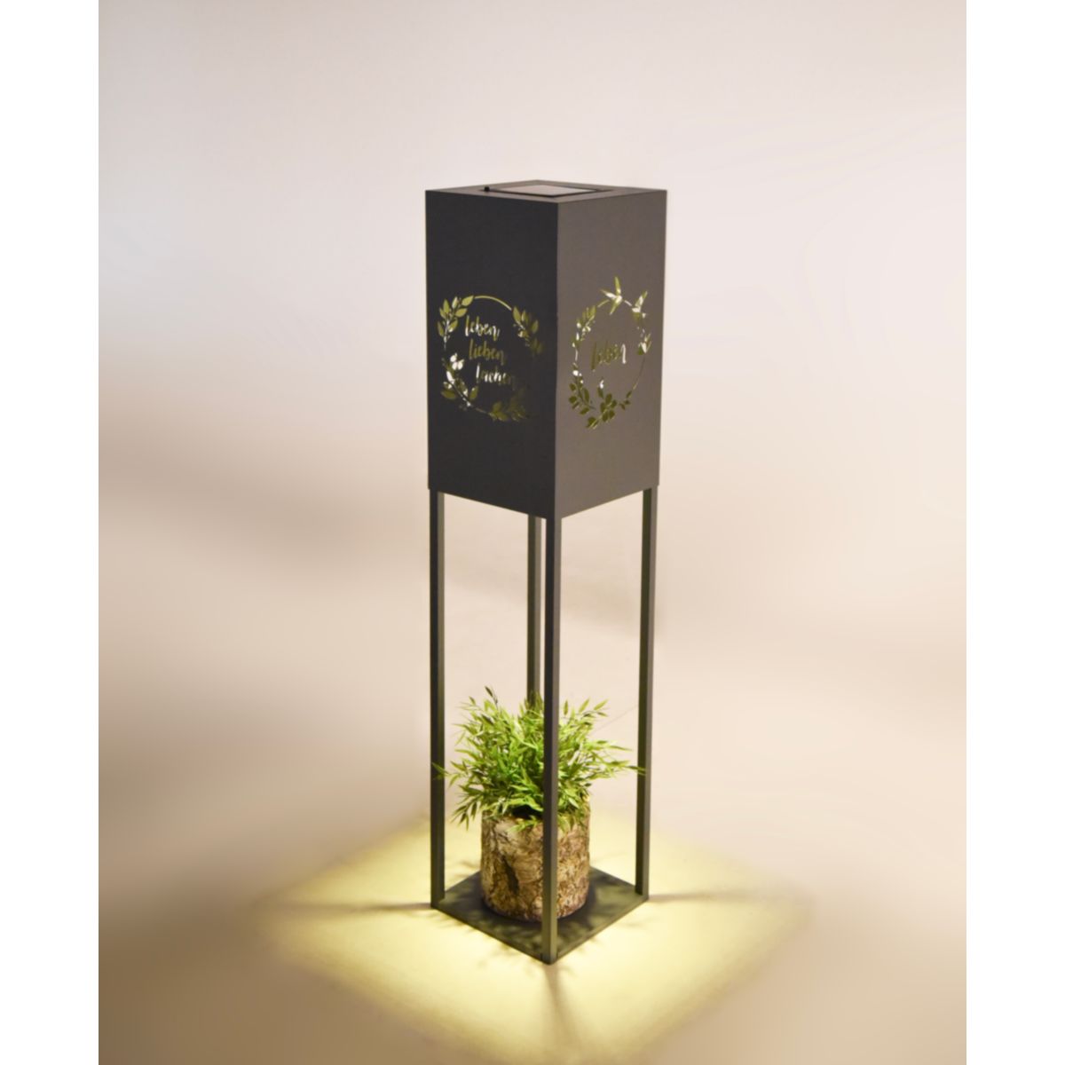 Garden Pleasure Licht-Dekosäule VIVIAN Stahl, grau, pulverbeschichtet Bild 10