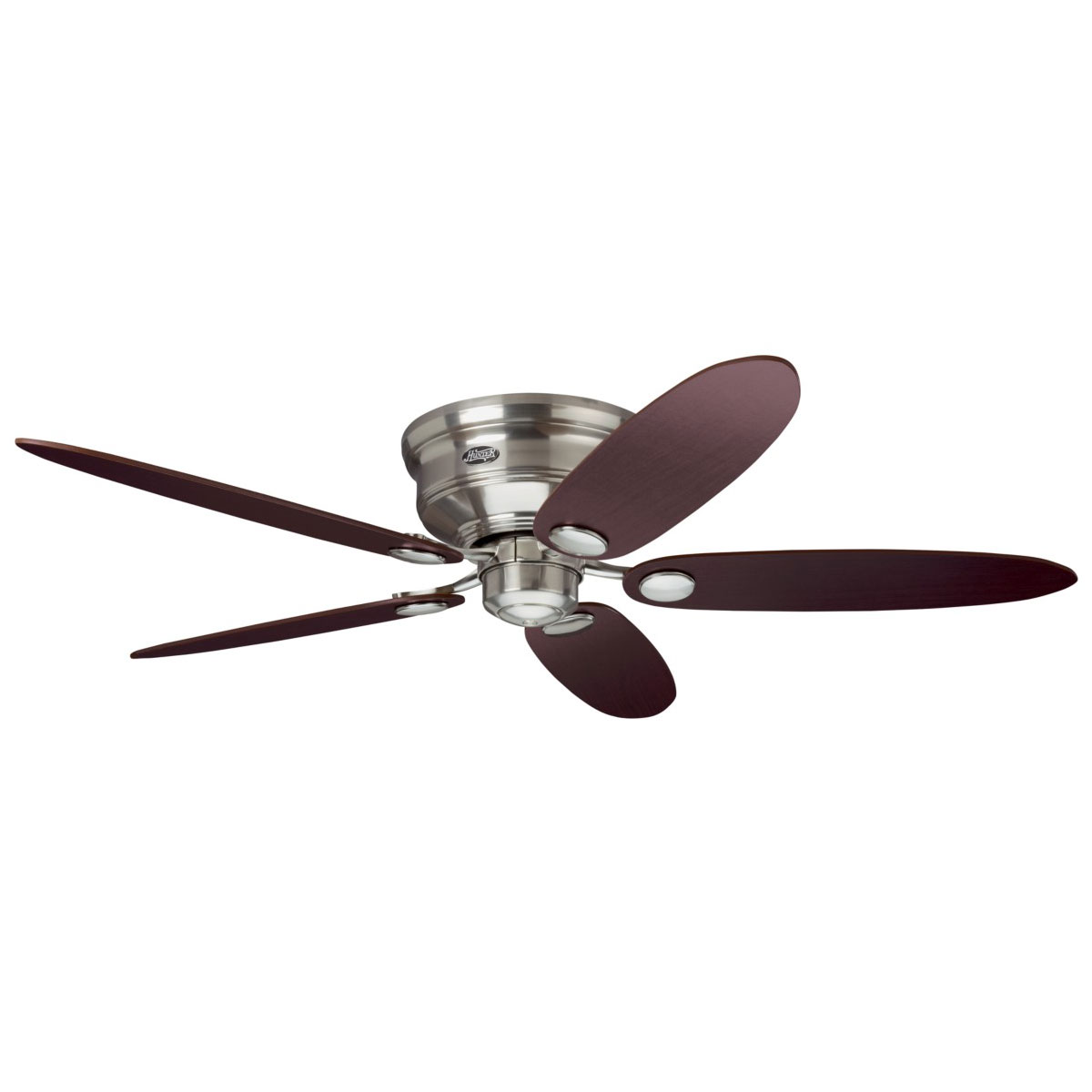 Hunter Fan Hunter Deckenenventilator Low Profile III 132 cm oder 112cm Nickel gebürstet