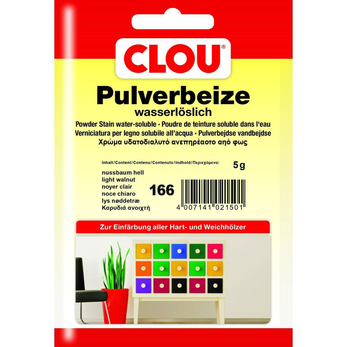 Clou Pulverbeize Nussbaum hell 5 g