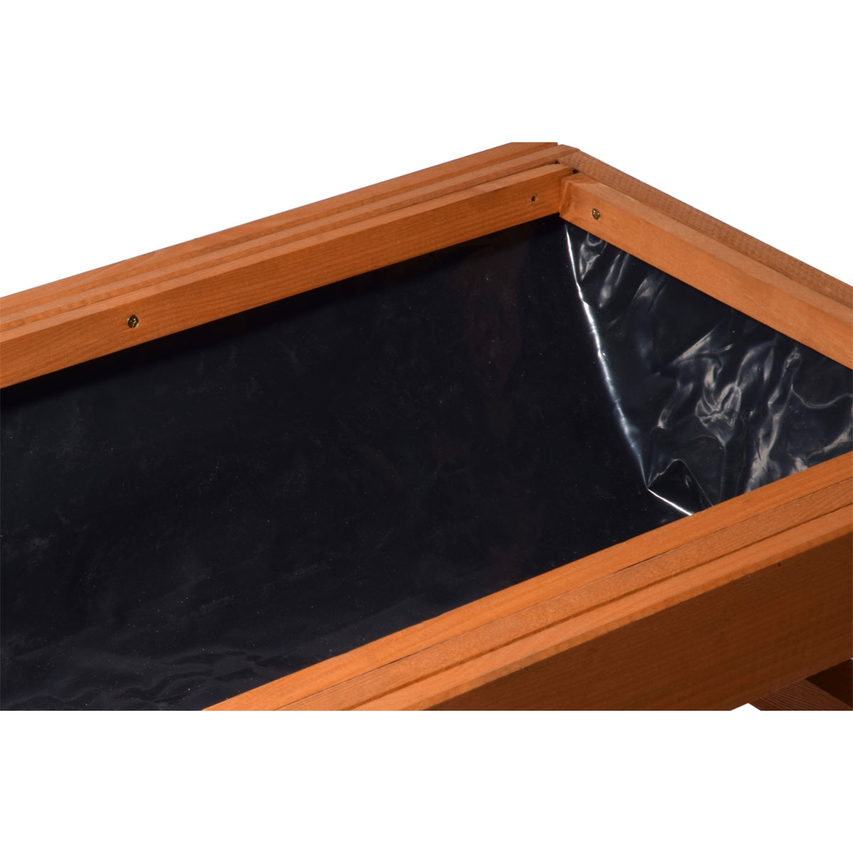 dobar Doppel-Hochbeet 100 x 71 x 50 cm braun Bild 9