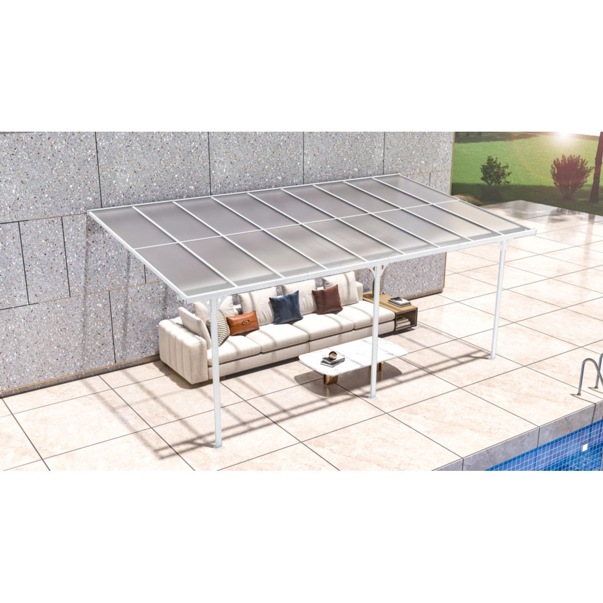 Westmann Terrassenüberdachung Bruce 556 300x556x270 cm Bild 3