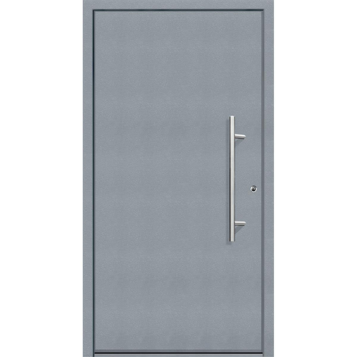 Aluminium Sicherheits-Haustür Latina Superior 60 mm grau 110 x 210 cm Anschlag rechts inkl Griffset Bild 1