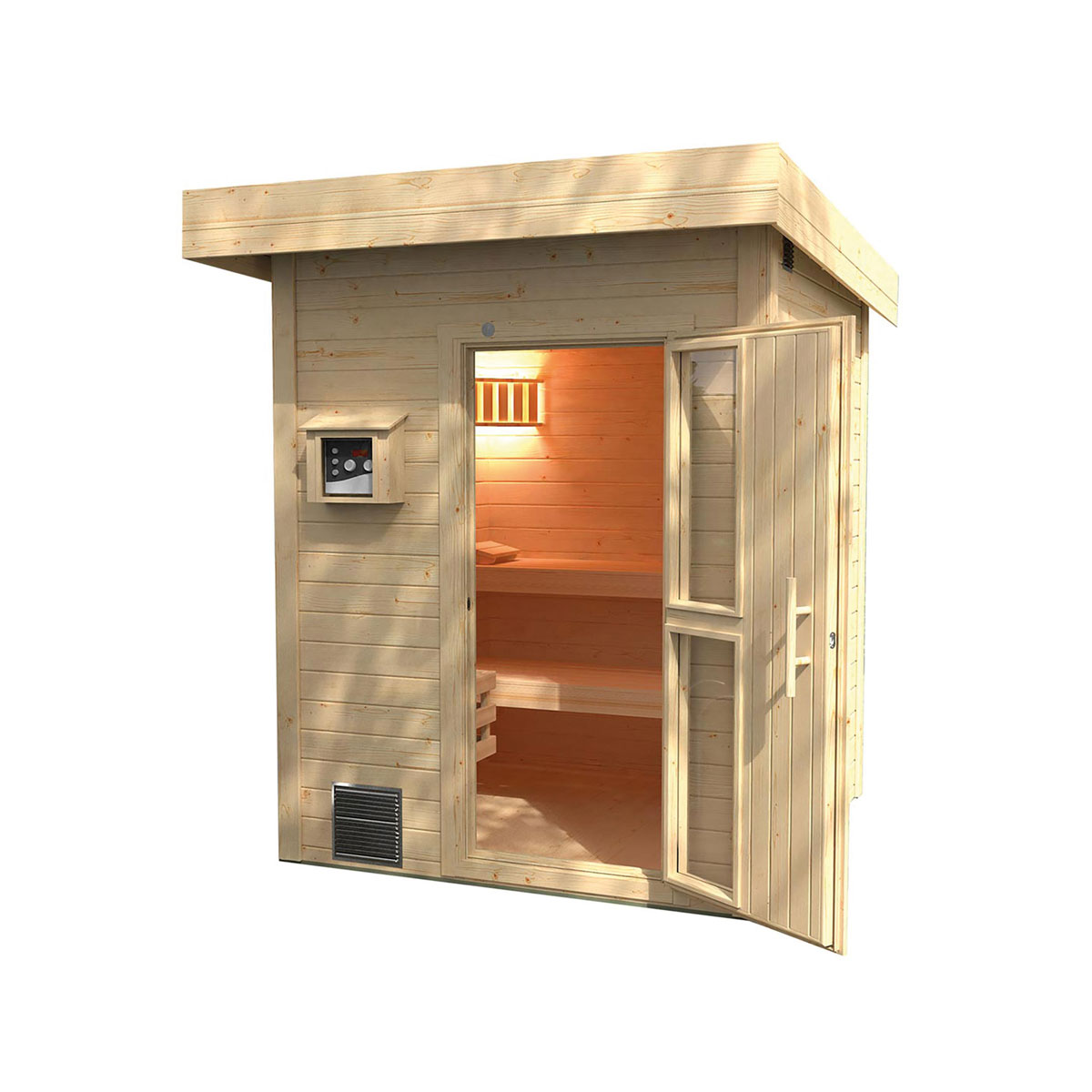 Weka  Premium Massivholz-Sauna Bergen Größe 3 Sparset 7,5 Bio S Bild 1