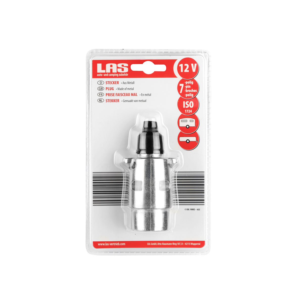 LAS 10002 Stecker 7-polig aus Metall Bild 3