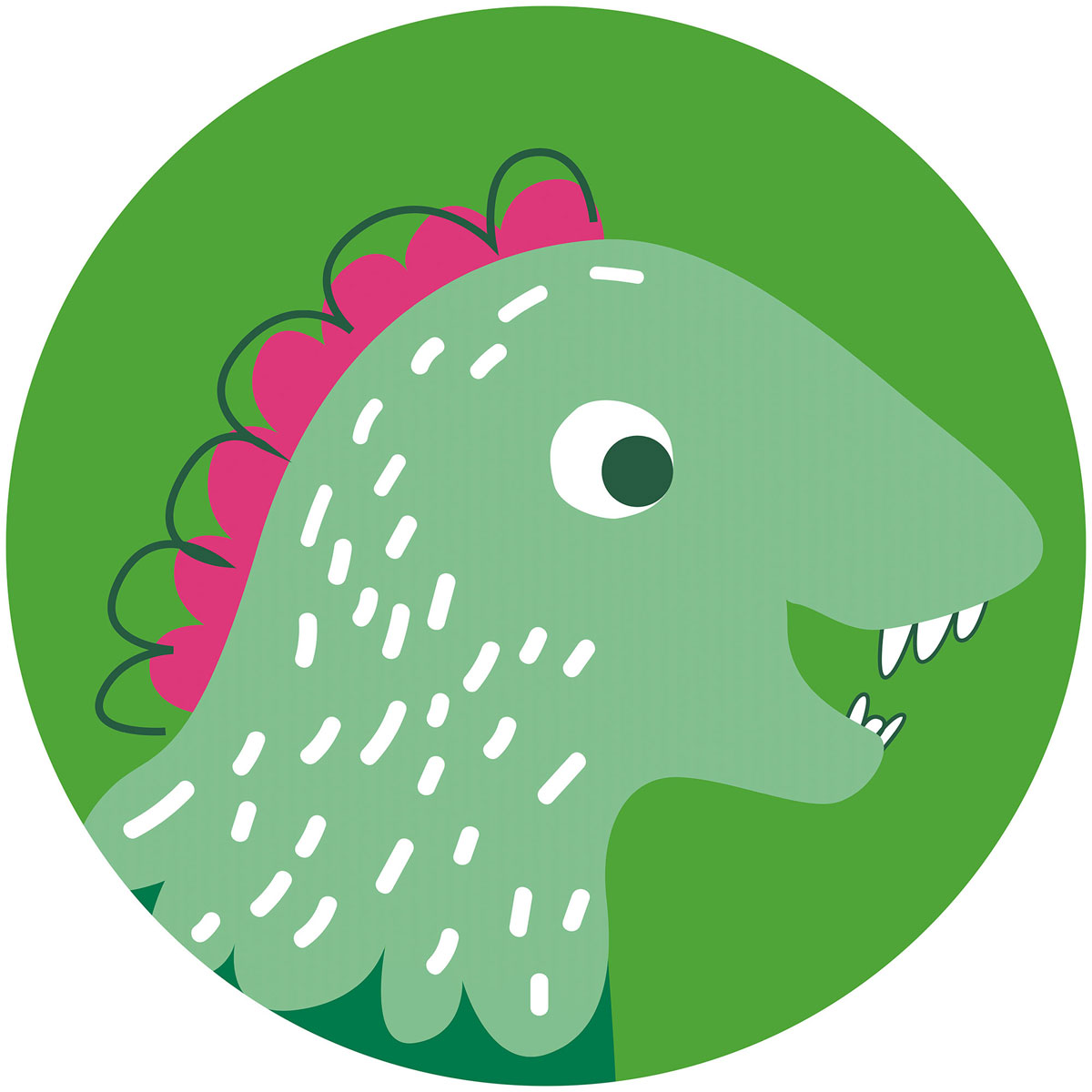 Komar  Selbstklebende Vlies Fototapete rund Little Dino Tyranno Durchmesser 125 cm Bild 2