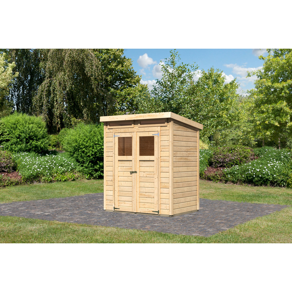 Karibu Gartenhaus Merseburg 2 182 x 122 x 220 cm