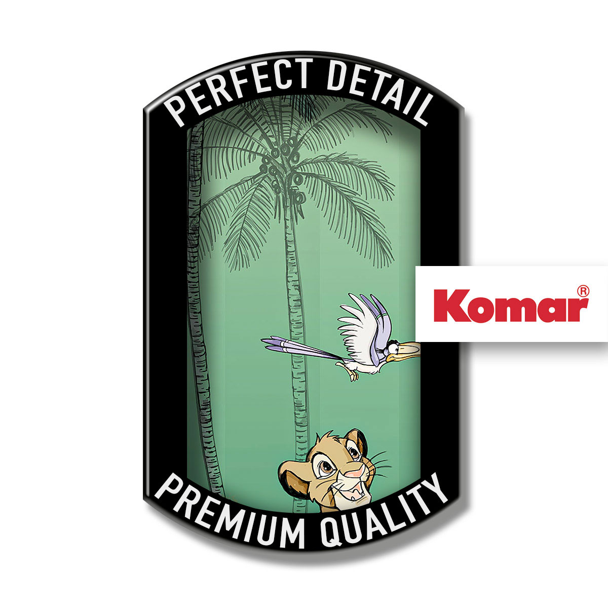 Komar  Vlies Fototapete Jungle Simba 100x280 cm Bild 4