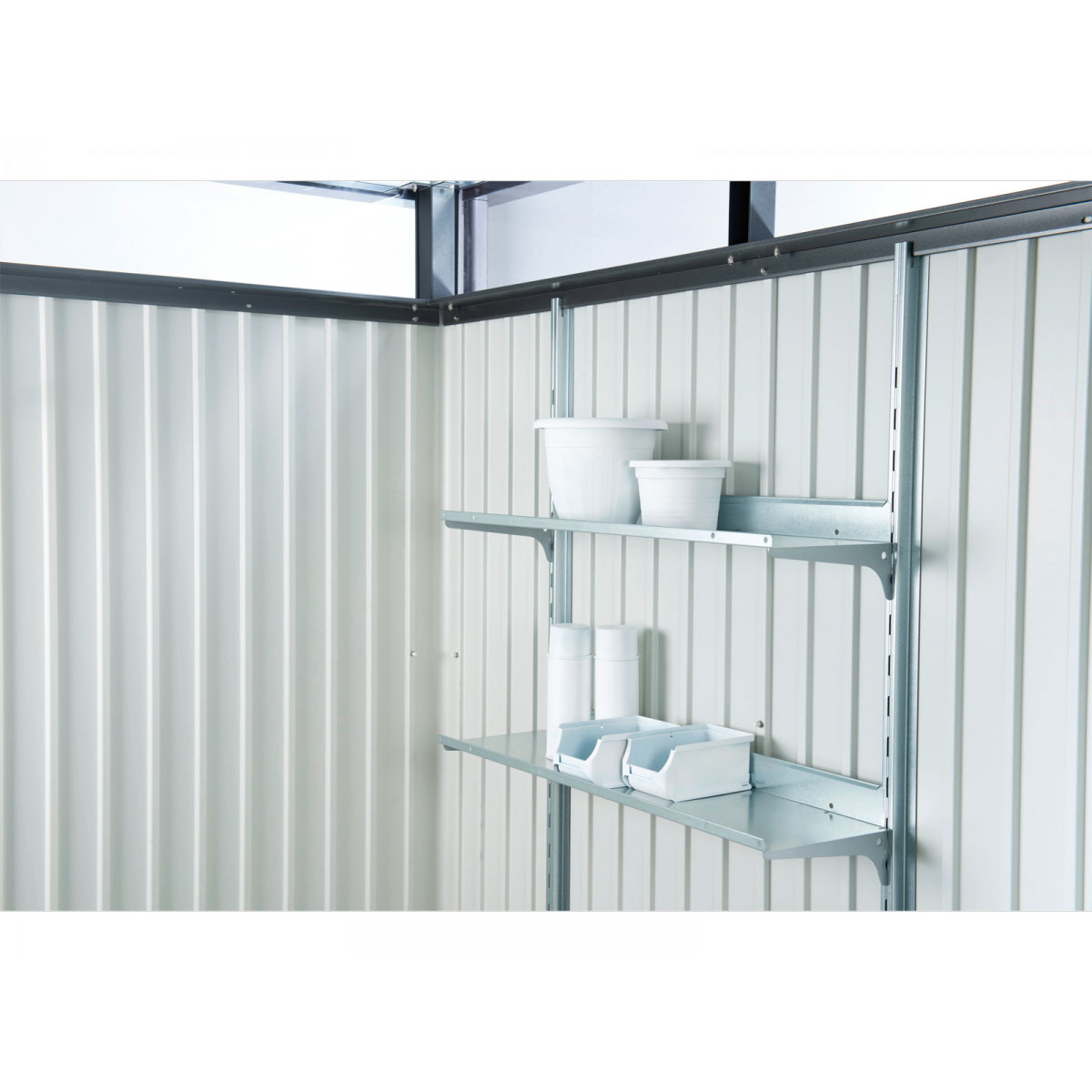 Biohort Gerätehaus HighLine Größe H2 275 x 195 x 222 cm Standardtür Bild 4