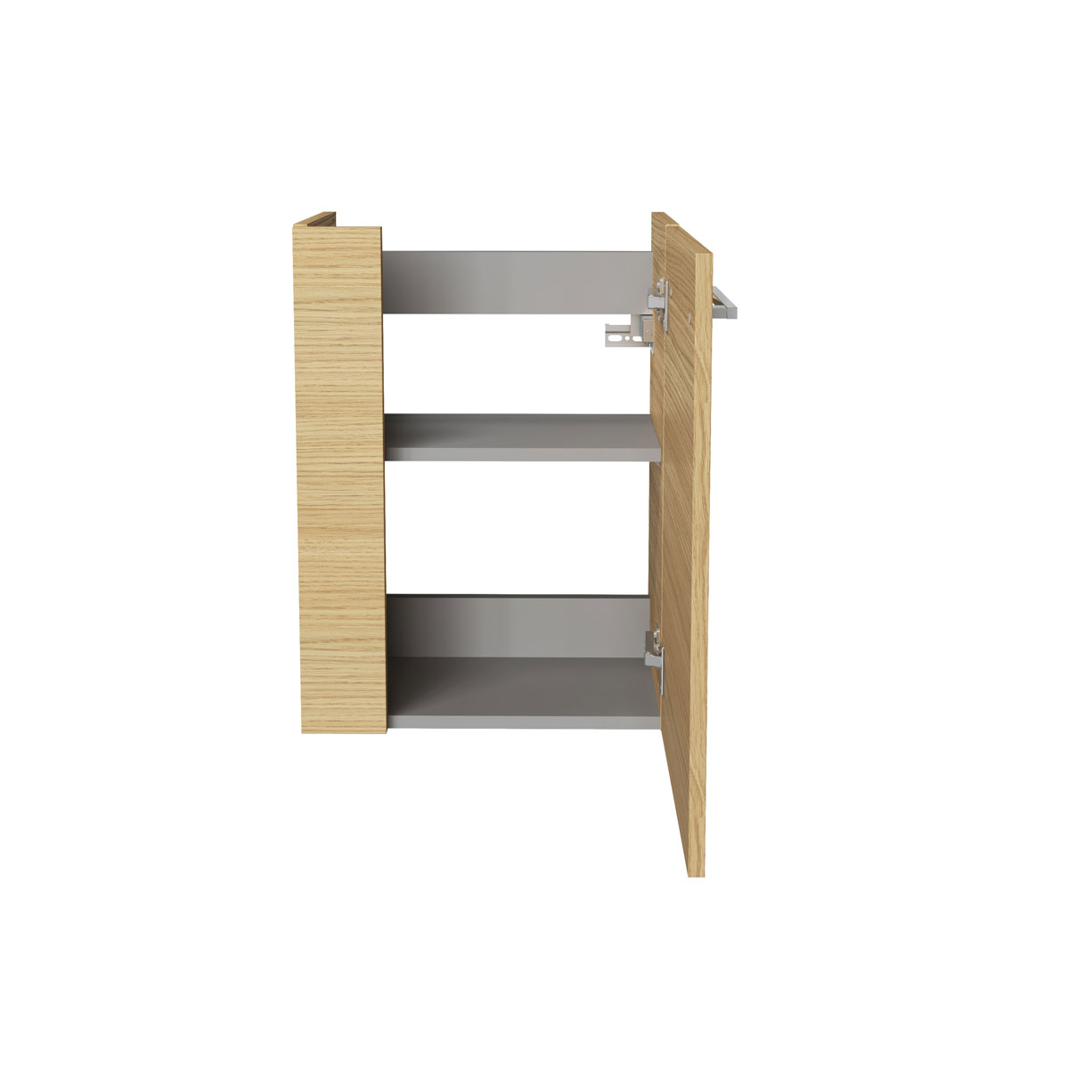 Fackelmann  Gäste-WC Waschtischunterschrank rechts SBC 440 x 600 x 243 mm Sandeiche Bild 2