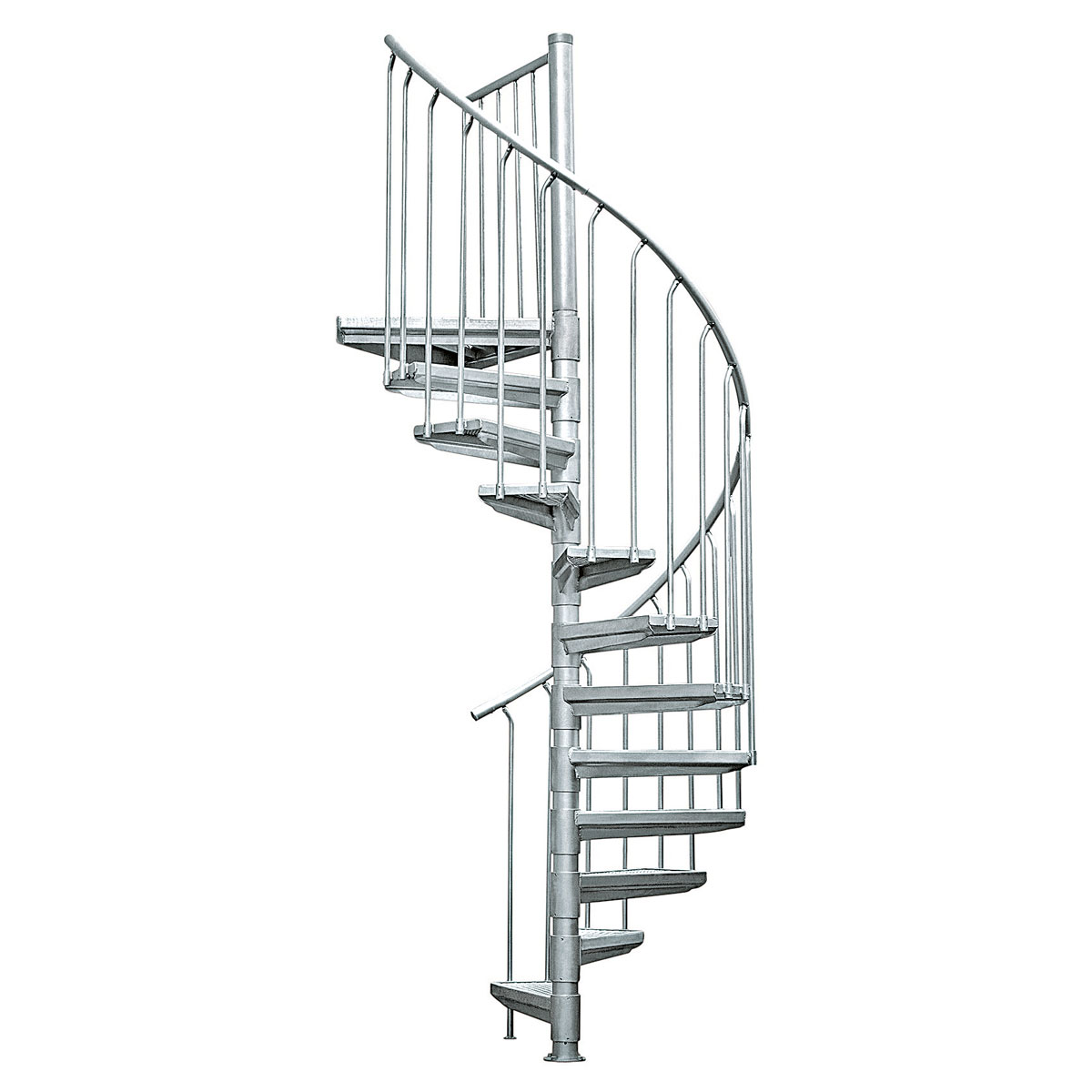 Spindeltreppe Arizona 130 cm 11 Stufen und 1 Podest Bild 1