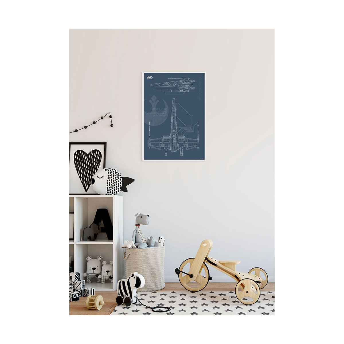 Komar  Wandbild Star Wars Blueprint X-Wing 50x70 cm Bild 3